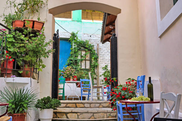 istock Wine and grapes on the table in Parga Greece 2150984137