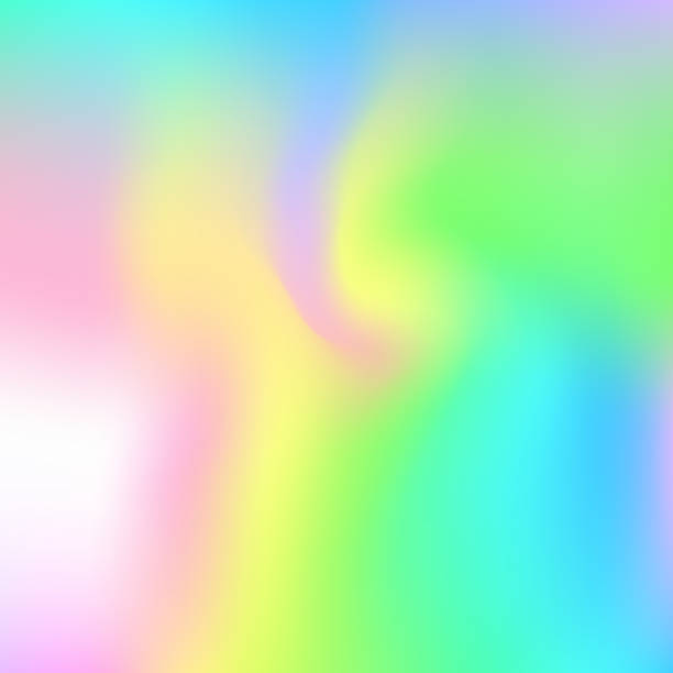 istock Holographic Gradient. Shiny Design. Metal Geometry Illustration. Minimal Card. Iridescent Background. Tie Dye Pop Texture. Abstract Background. Soft Cover. Green Holographic Gradient 2150984870