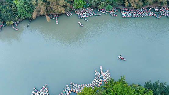 The best way to travel is by boat , Ninh Binh, Vietnam