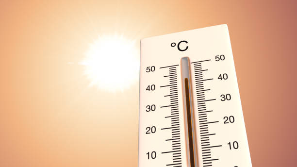 istock Concept of global warming with a thermometer 2150985278