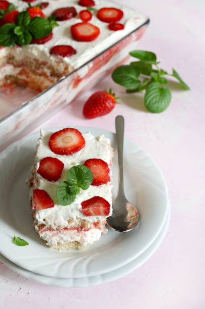 istock Italian strawberry tiramisu. 2150985713