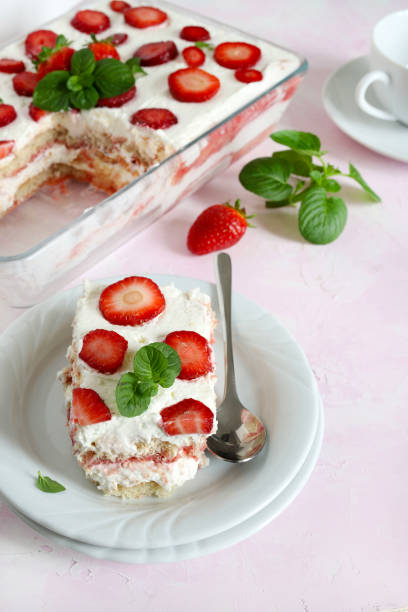 istock Italian strawberry tiramisu. 2150985733