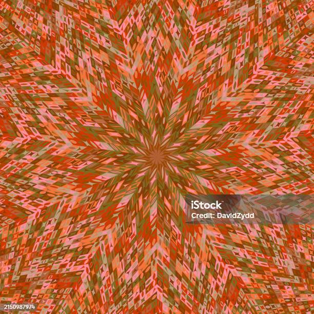 Radially Tileable Patterns Dynamic Abstract Colorful Radial Tiled Pattern Background Design Stock ...