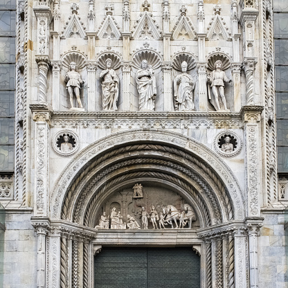 Como in Italy, the Santa Maria Assunta cathedral in the historic center