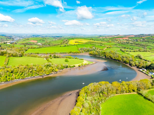 istock Drone view of River Dart, South Devon National Landscape, UK 2150990545