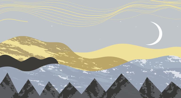 Mountain japanese background