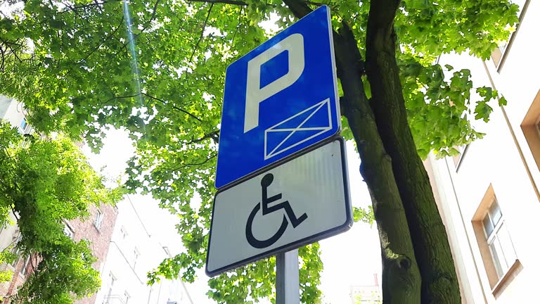 Parking only for disabled drivers.