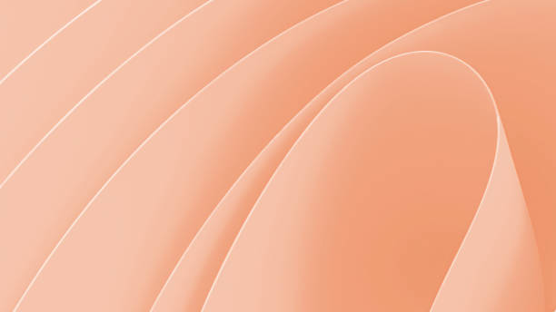 istock Abstract light orange petal shapes close up background. Bloom style 2150994368