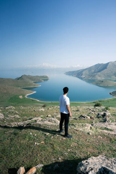 istock Man watching the view from a bird's eye view 2150995555