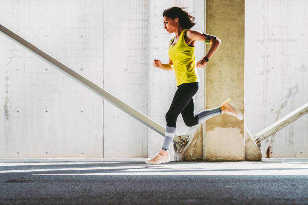 istock Sportswoman sprinting 2150998072