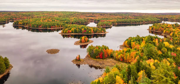 istock Vibrant trees and landscape by the lake. Nova Scotia, Canada 2150999741