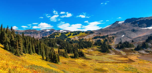 istock Canadian Nature Mountain Landscape Background. 2150999848