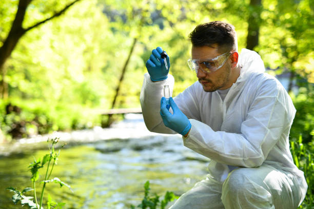 Science Project By Male Gathering River Water