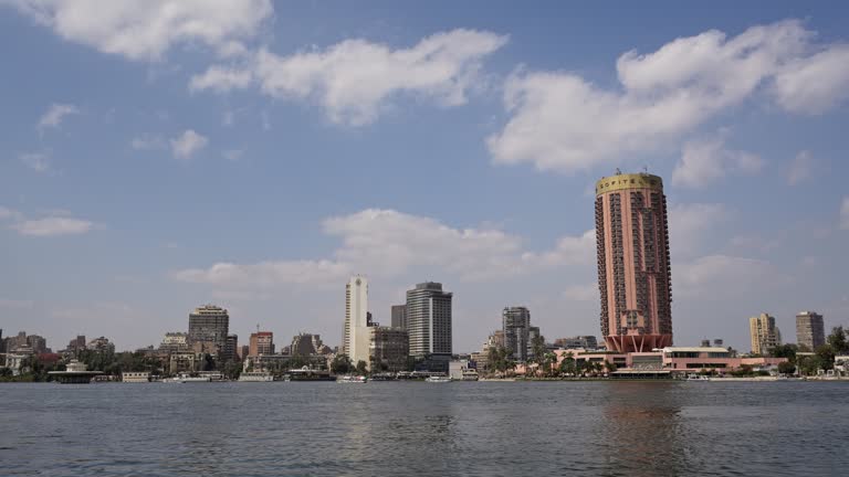 View From The Tour Boat On The Nile River With The Cityscape Of Cairo