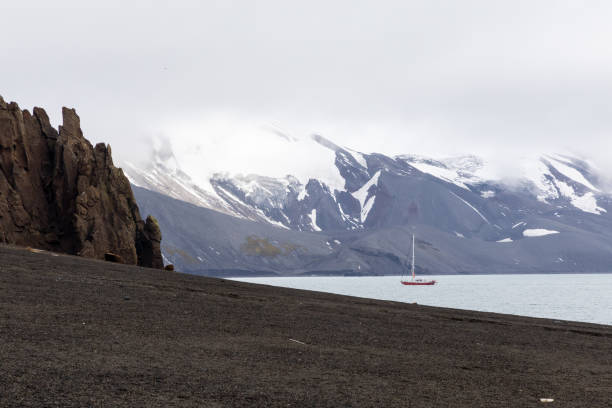 Whalers Bay is a hidden place on Deception Island, a natural caldera bay formed by a volcano.