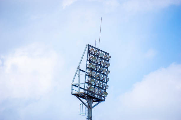 istock Stadium lights with dramatic sky background. This image is suitable for a variety of projects 2151029048