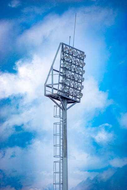 istock Stadium lights with dramatic sky background. This image is suitable for a variety of projects 2151029631