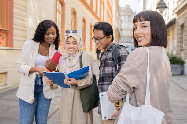 People Learning German Language Or Deutsch In Language Course