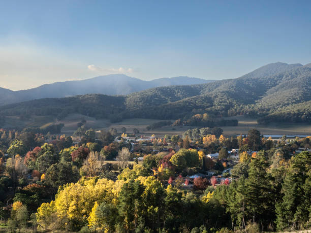 istock Valley sunrise and clouds in autumn 2151042190