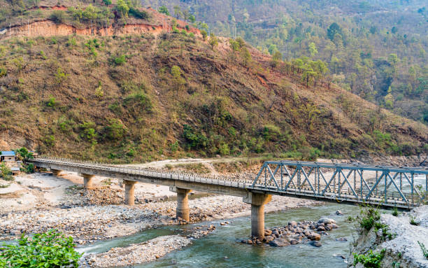 istock Landscape view of Bridge in Arun river 2151043913