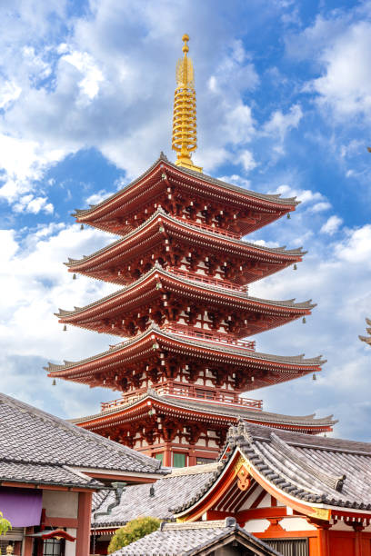 fotografii de stoc, fotografii și imagini scutite de redevențe cu asakusa five-story pagoda - five story pagoda