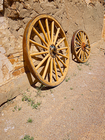 This is a handmade wooden cart wagon carriage.