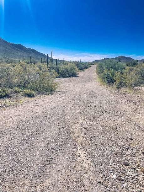 A roadway in the desert of Arizona