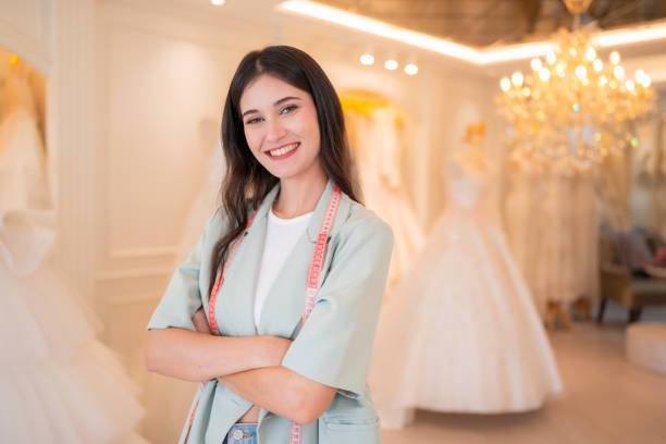 istock Portrait of young woman is smiling while working and looking camera. 2151048950