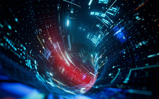 Blackhole digital transformation tunnel artificial intelligence universe galaxy time travel