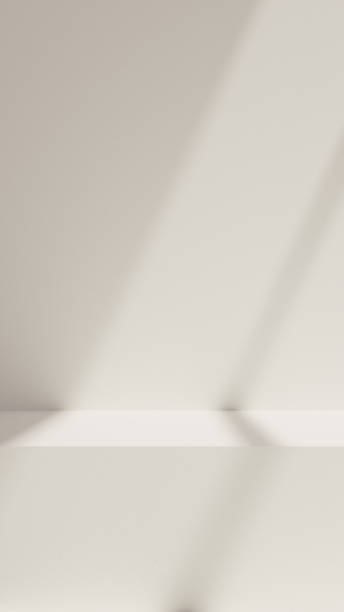 istock 3D rendered mockup of a minimal circle podium scene with a white portrait backdrop template 2151051773