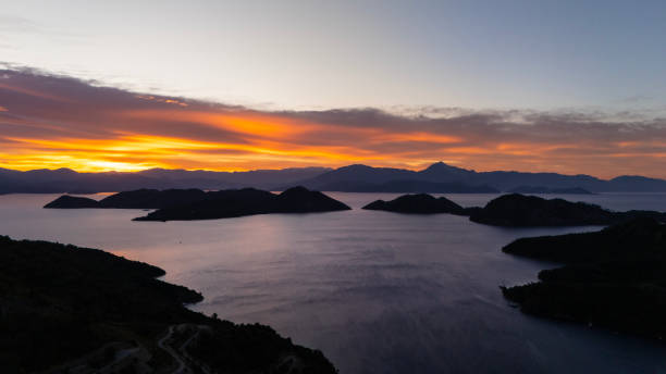 Sarsala Bay Panorama in Dalaman, Mugla, Turkey