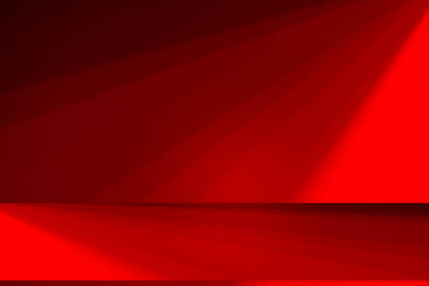 istock Wall interior background, studio and backdrops show products.with shadow from window color red . background for text insertion and presentation product 2151054676