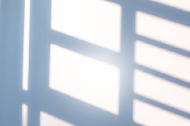 istock Wall interior background, studio, and backdrops show products. with shadow from window color white and blue light. background for text insertion and presentation of product 2151054679
