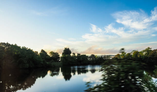 River Tay in Scottish Lowlands between Dundee and Perth