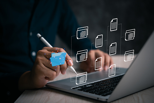 Storage Data Network Distributed Storage Networks Technology Interconnected Servers And Data ...