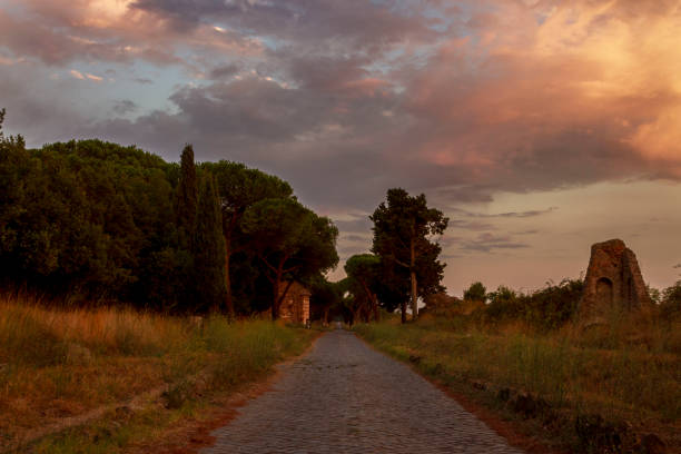 istock ancient roman road of appian way 2151066033