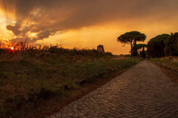 istock ancient roman road of appian way 2151066034