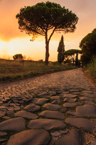 istock ancient roman road of appian way 2151066039
