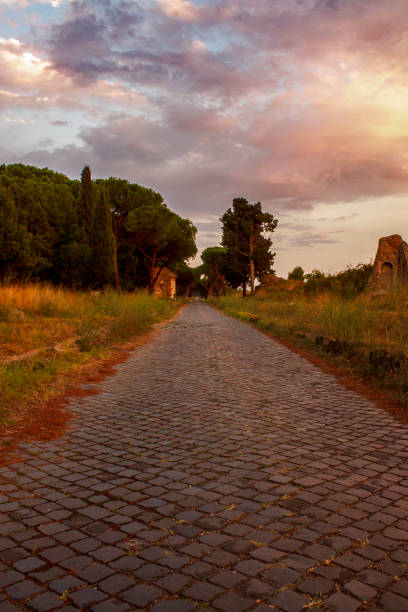istock ancient roman road of appian way 2151066040
