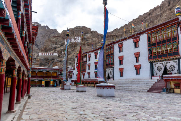 istock Large, historic Buddhist monastery in northern India 2151066524