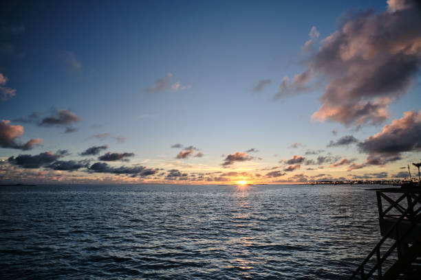 sunset on the sea