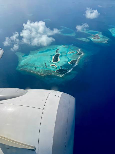 istock view from an airplane to the maldives 2151068173