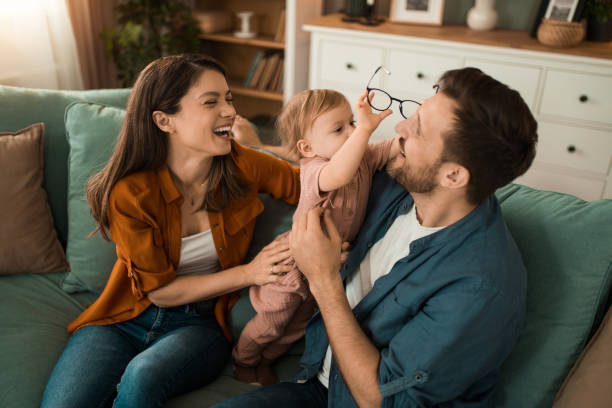 istock Playful family having fun at home. 2151068900