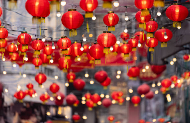 istock Chinese new year lantern in chinatown area. 2151070644
