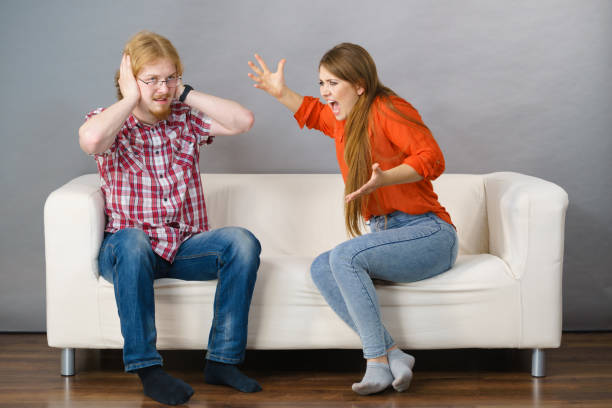 istock Man and woman having fight 2151077149