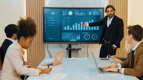 istock Presentation in office or ornament meeting room with analyst team 2151078823