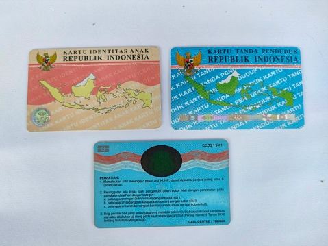 Resident Identity Card which must be owned by every citizen who is at least 17 years old. This card is used as identification for each citizen for administrative purposes. This card is issued by the Population Service.