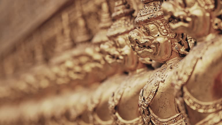 Golden Garuda Sculpture Royal Palace Bangkok