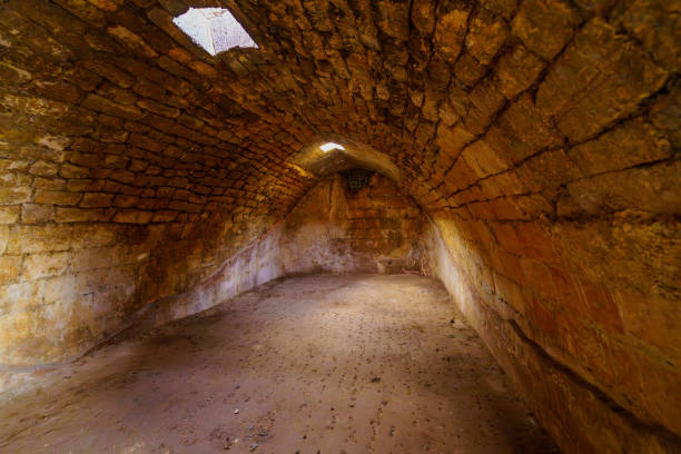 istock Ancient water cistern in the crusader Belvoir Fortress 2151081593