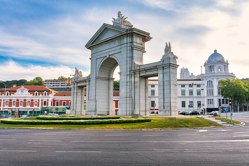Puerta de San Vicente, southern entrance to the capital of Spain, Madrid